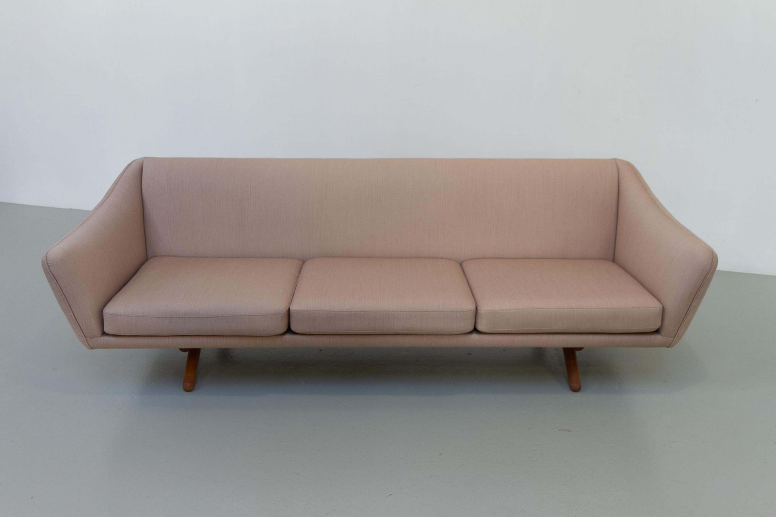 Mid Century Danish 3 Seater Sofa Ml 140 By Illum Wikkelsø, 1960s. photo 4014.0