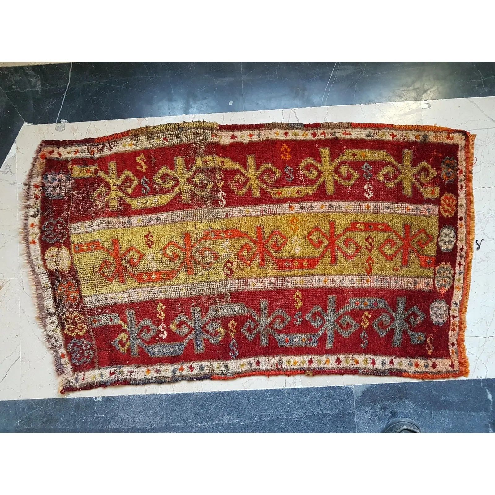 Turkish Oushak Rug Yastik Accent With Soft Color 1'10" X 3'3" photo buy