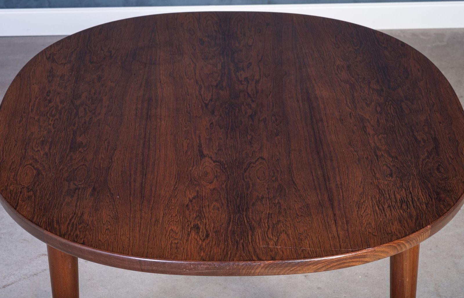 Oval Rosewood Coffee Table Attributed To Aksel Kjersgaard, Odense Møbelfabrik, 1960s photo Furniture