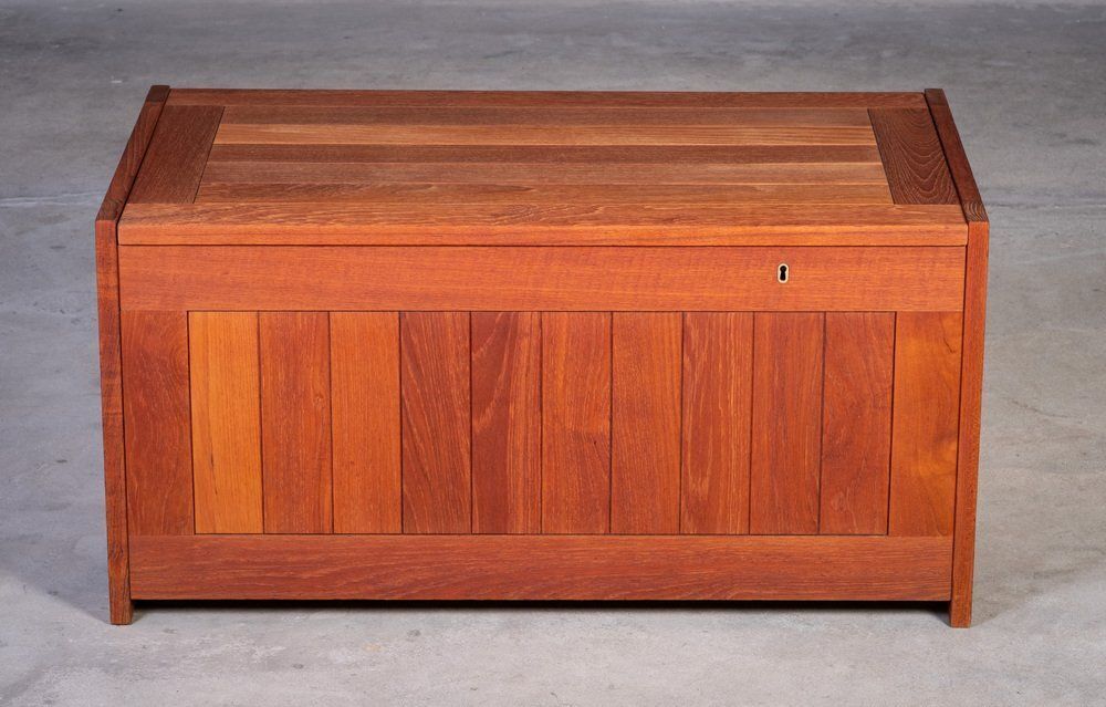 Teak Chest By O. Schjøll & B. K. For Randers Møbelfabrik, Denmark, 1960s photo Furniture