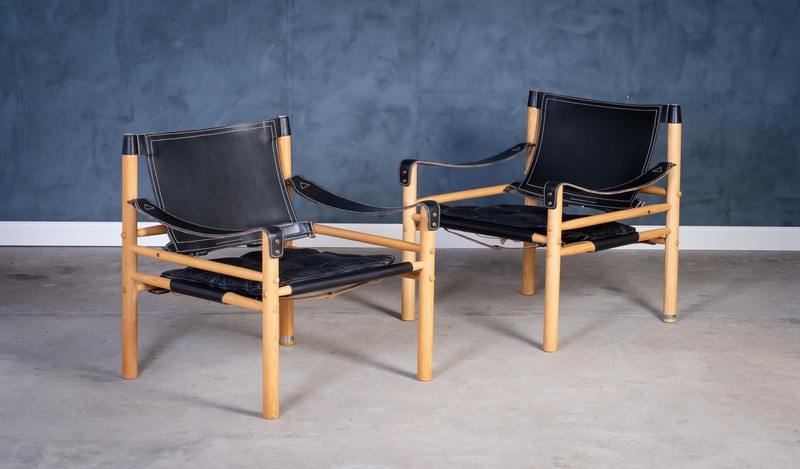 Set Of Safari Chairs By Arne Norell For Arne Norell Ab Sweden, 1960s photo for sale
