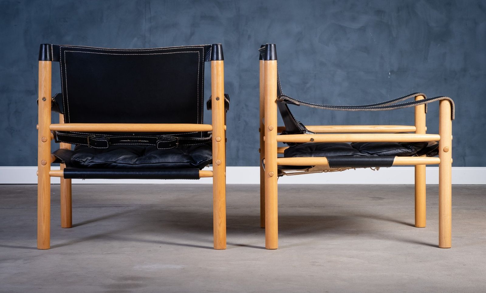 Set Of Safari Chairs By Arne Norell For Arne Norell Ab Sweden, 1960s photo vinterior
