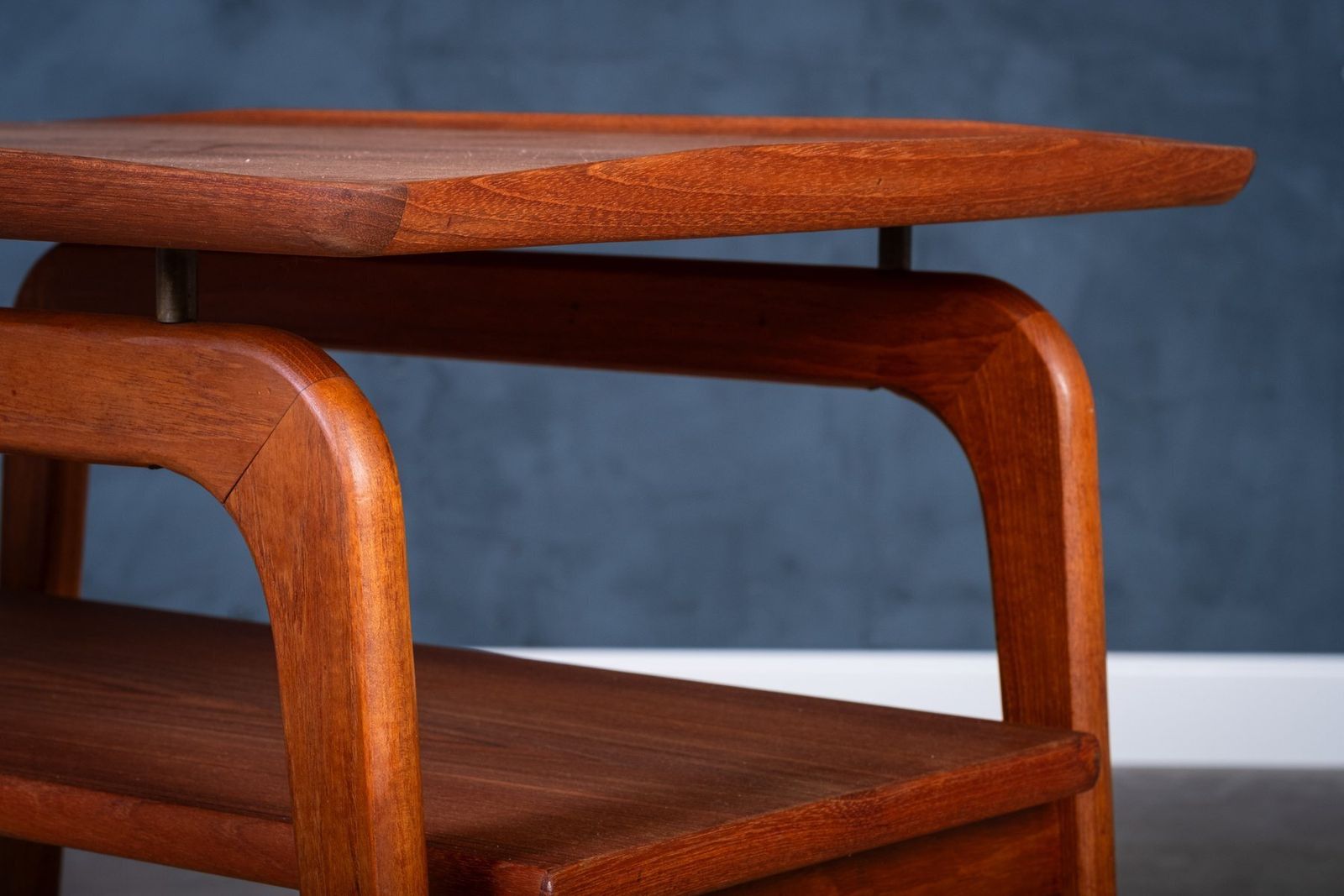 Teak Bar Cart By Arne Hovmand Olsen For Mogens Kold, 1960s photo vinterior