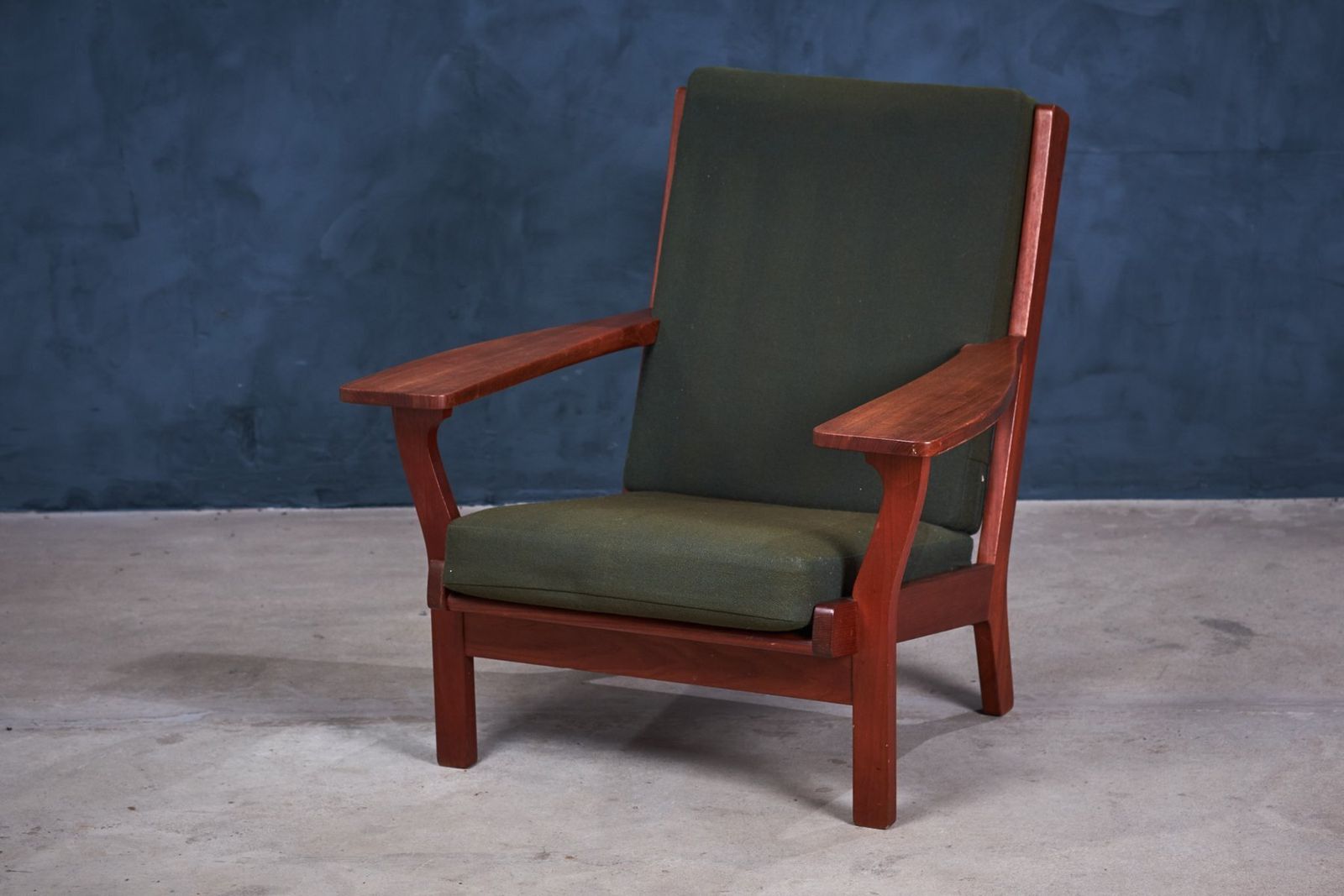 Vintage Deense Teakhouten Stoel Van Hans J. Wegner Voor Getama, Ca. Jaren 1950