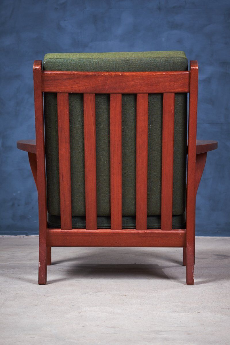 Vintage Deense Teakhouten Stoel Van Hans J. Wegner Voor Getama, Ca. Jaren 1950 photo vinterior