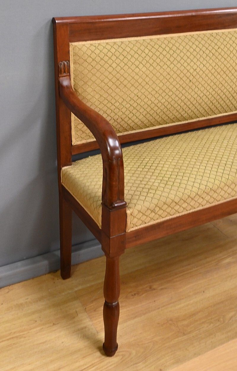 Mahogany Landing Sofa, Restoration Period – Part 1 Of The 19th Century photo vinterior
