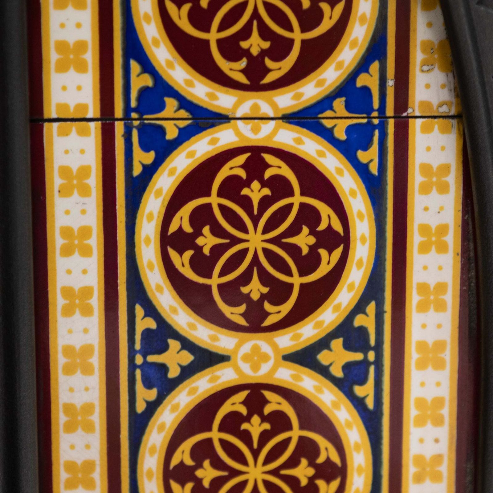 Rare Victorian Arched Tiled Insert With Minton Tiles photo buy