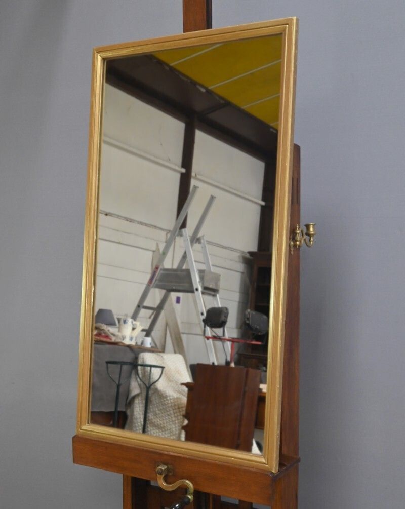 Gilded Wood Mirror, Maison Texier, Nantes – Late 19th Century photo for sale