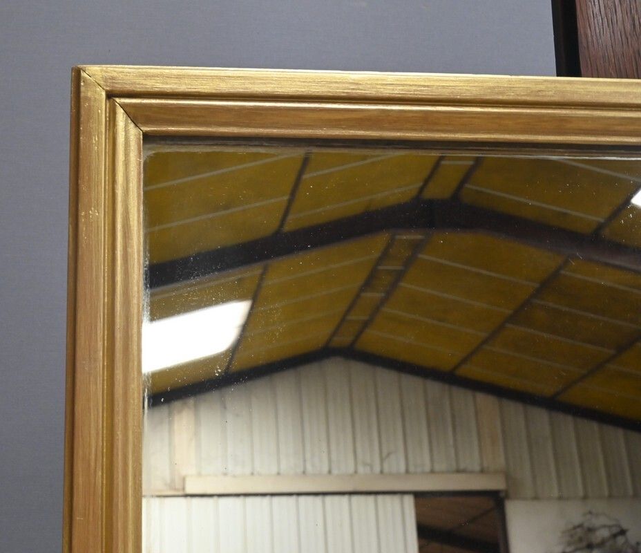 Gilded Wood Mirror, Maison Texier, Nantes – Late 19th Century photo Home Decor