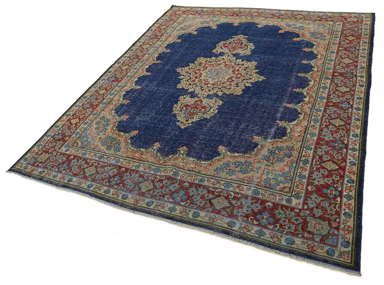 Vintage Hand Knotted Large Area Rug 244 Cm X 328 Cm photo for sale