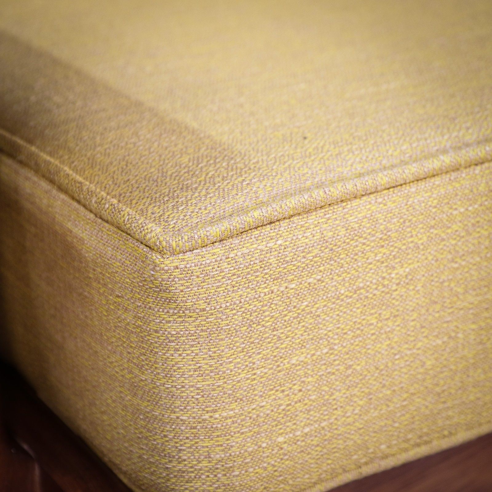 photo for sale A Pair Of Teak Mid Century Retro Danish Style Fireside Arm Chairs In Yellow