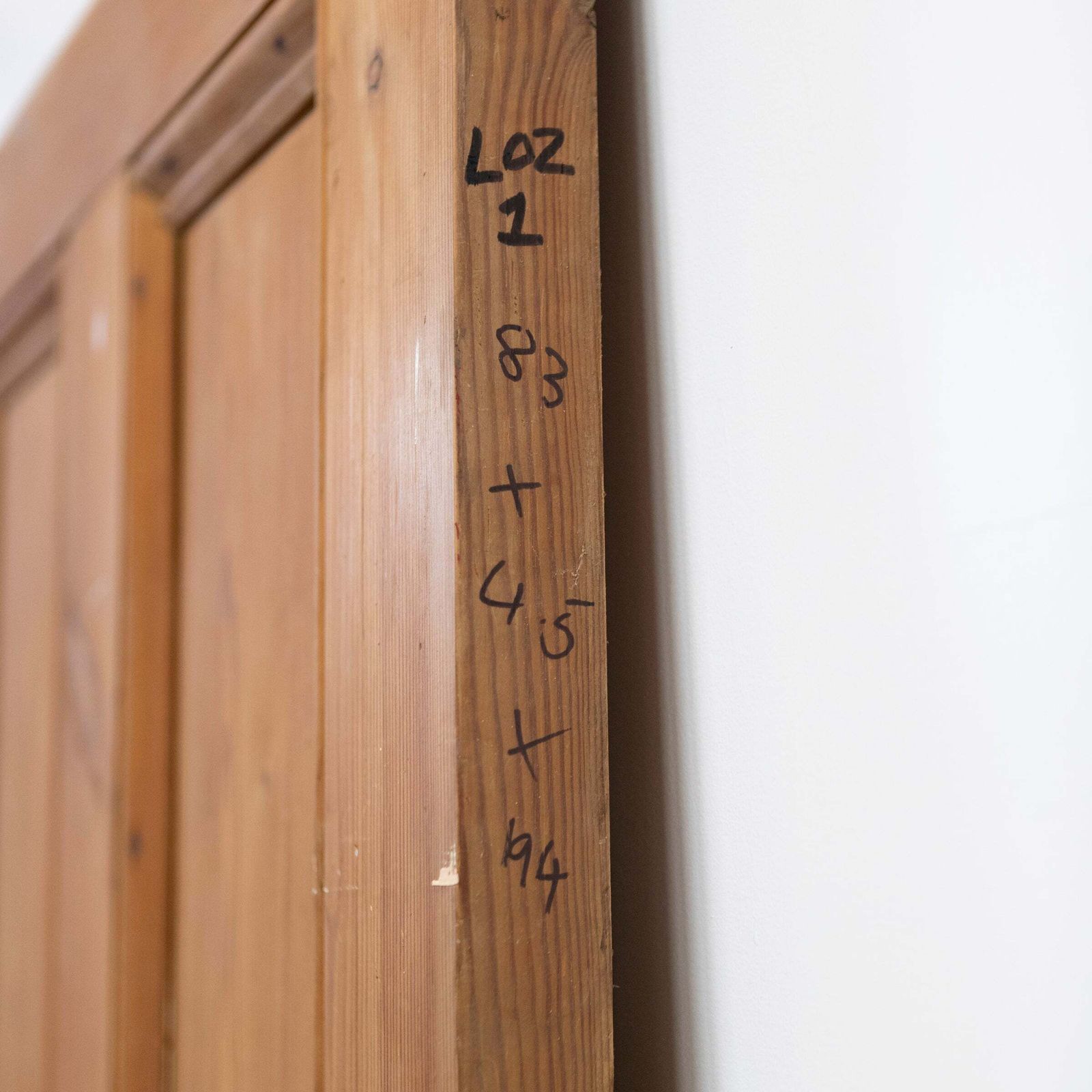photo for sale Antique 4 Panel Stripped Door 194cm X 83cm