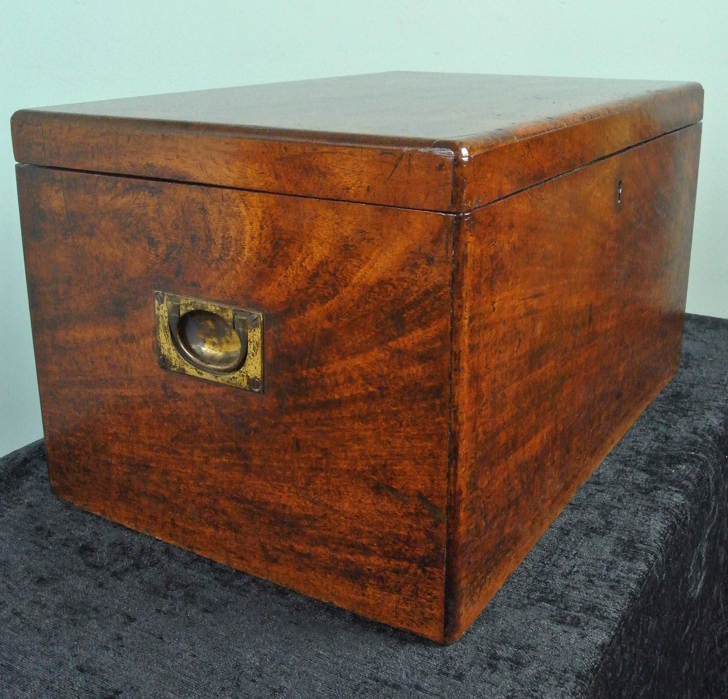 Early Victorian Teak Document Box/Chest C. 1850 photo 660.0