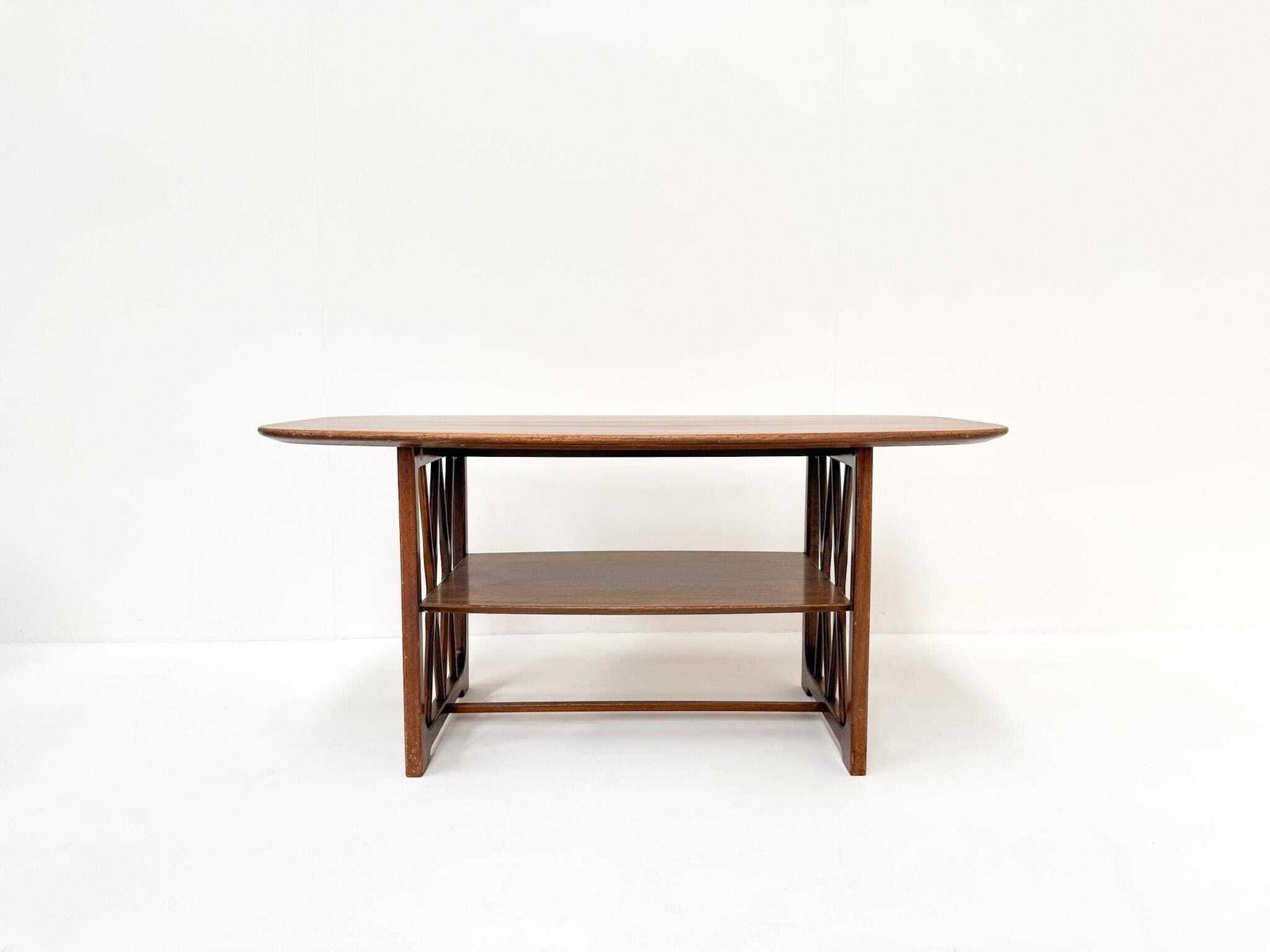 Mid Century Wooden Coffee Table By A.A. Patijn For Zijlstra Joure, 1950s photo furniture