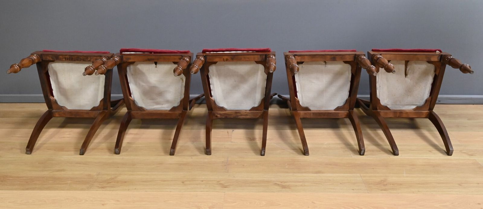 photo buy Set Of 5 Victorian Mahogany Chairs, England – Part 2, 19th Century