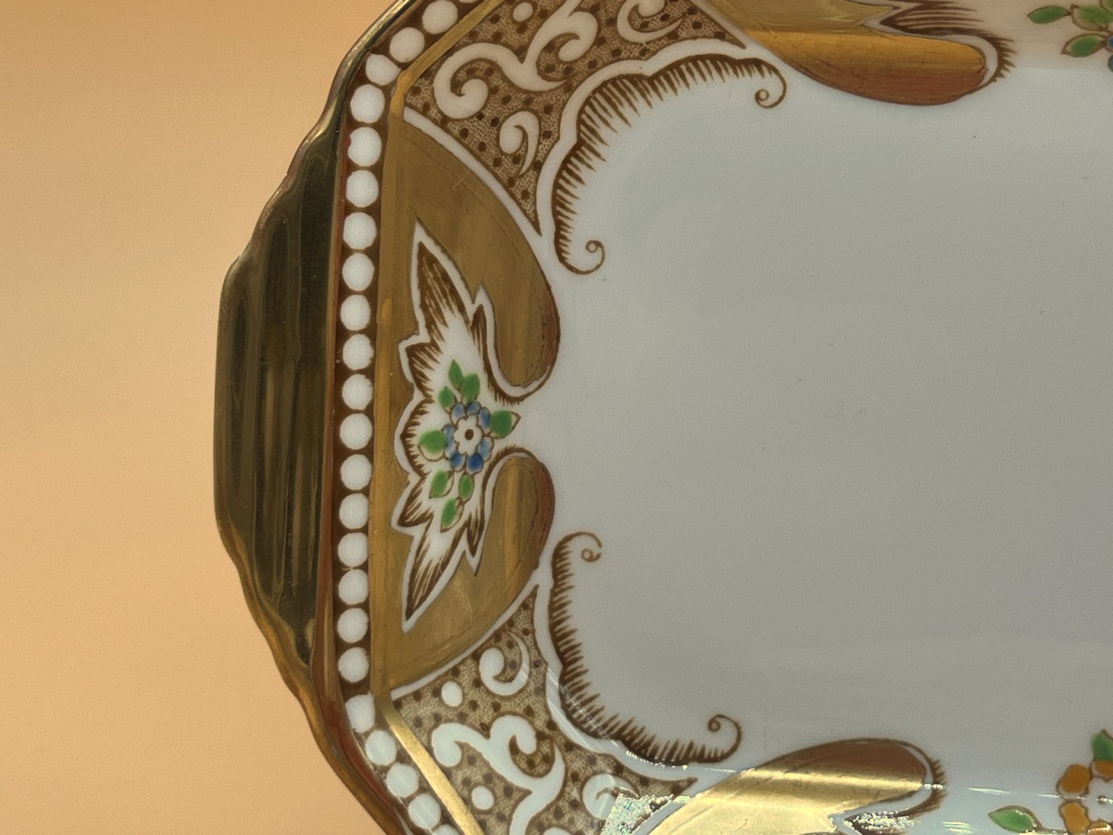 Vintage Royal Albert China Royalty Gold Design Tray Creamer & Open Sugar Set. photo Home Decor