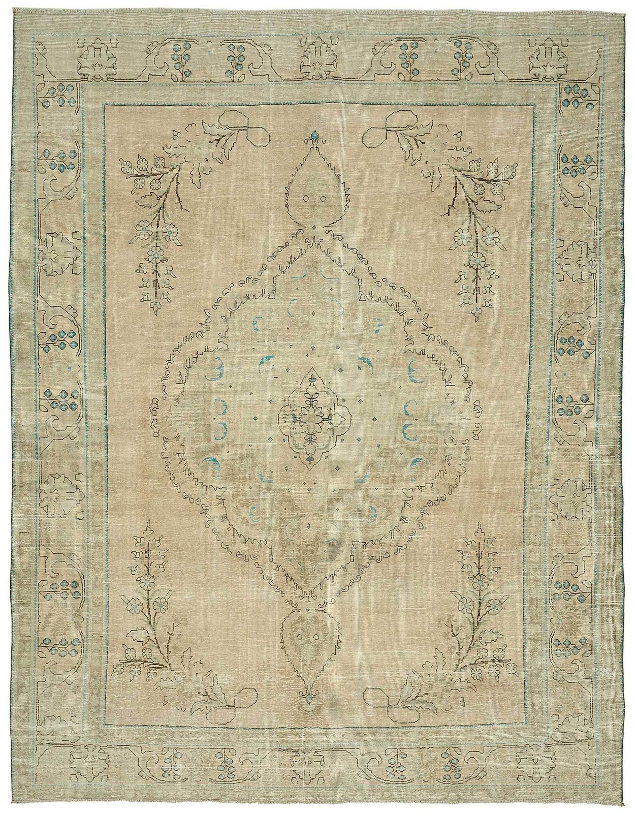 Vintage Hand Knotted Rug 290 Cm X 374 Cm