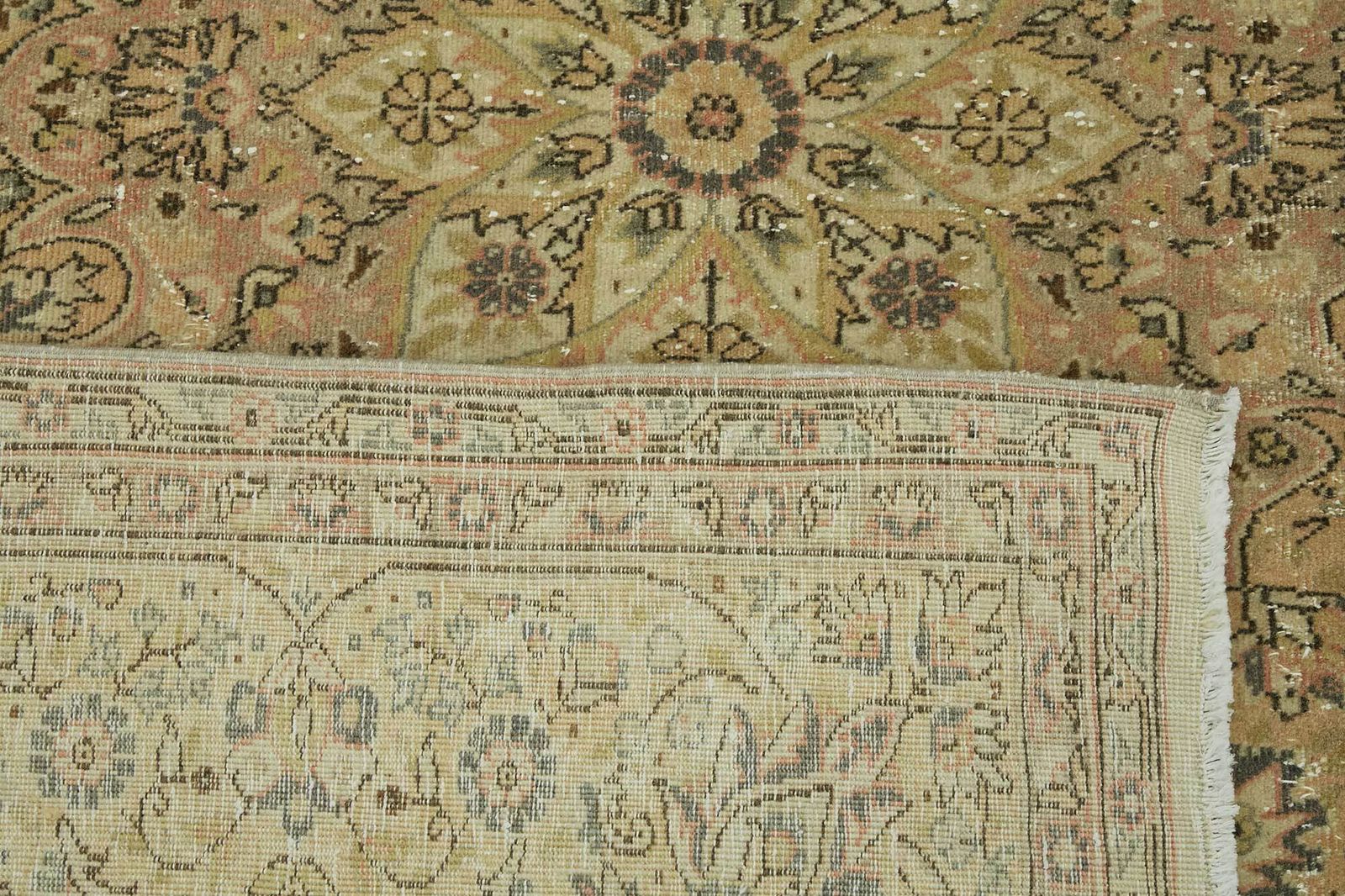Handmade Beige Vintage Large Area Rug 275 Cm X 355 Cm photo buy