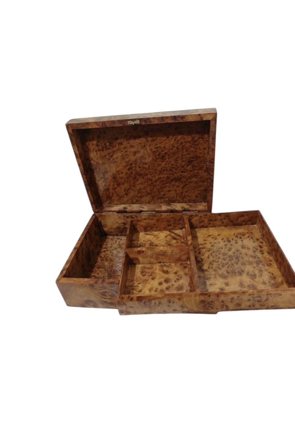 Luxurious Large Thuya Wood Jewellery Box Exquisite Moroccan Lidded Chest photo Home Decor