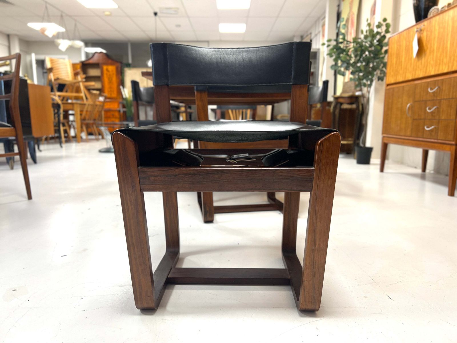 photo vinterior Gunther Hoffstead Rosewood Extending Dining Table & 6 Chairs For Uniflex