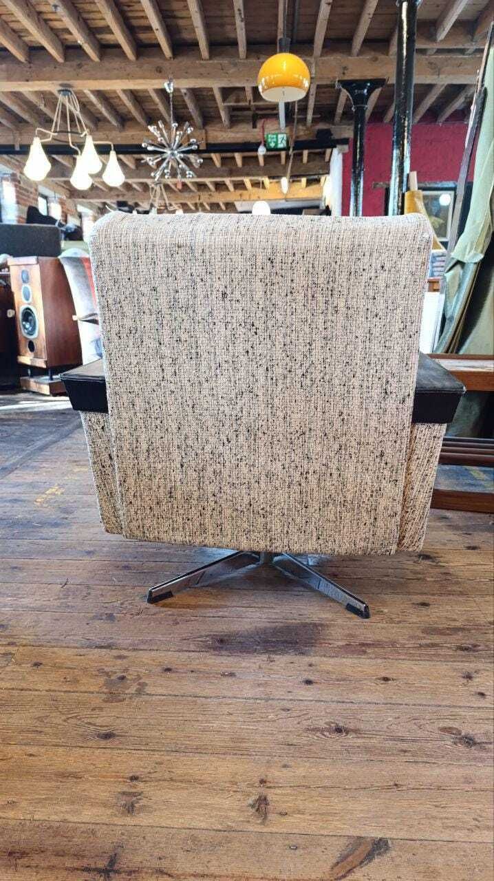 1950s Italian Style Swivel Lounge Chair, Likely British Manufacture photo 595.0