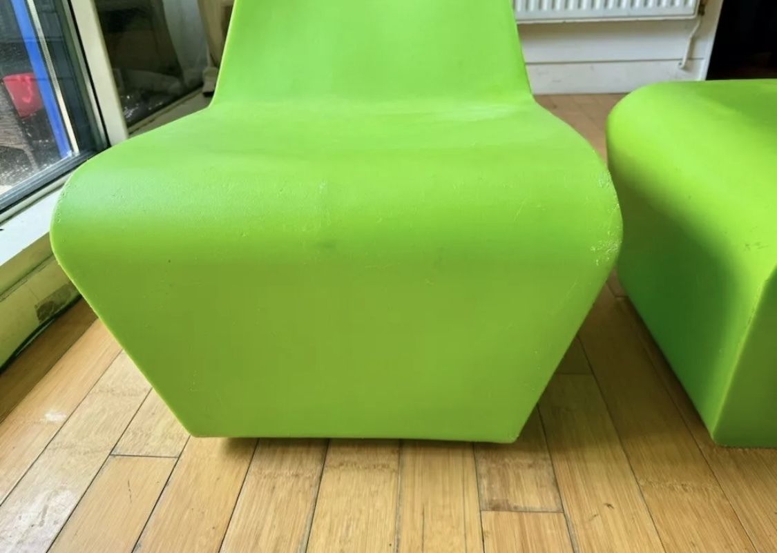 Jellyfish Rocking Chairs & Ottoman  By Wiel Arets For Quinze & Milan photo 550.0