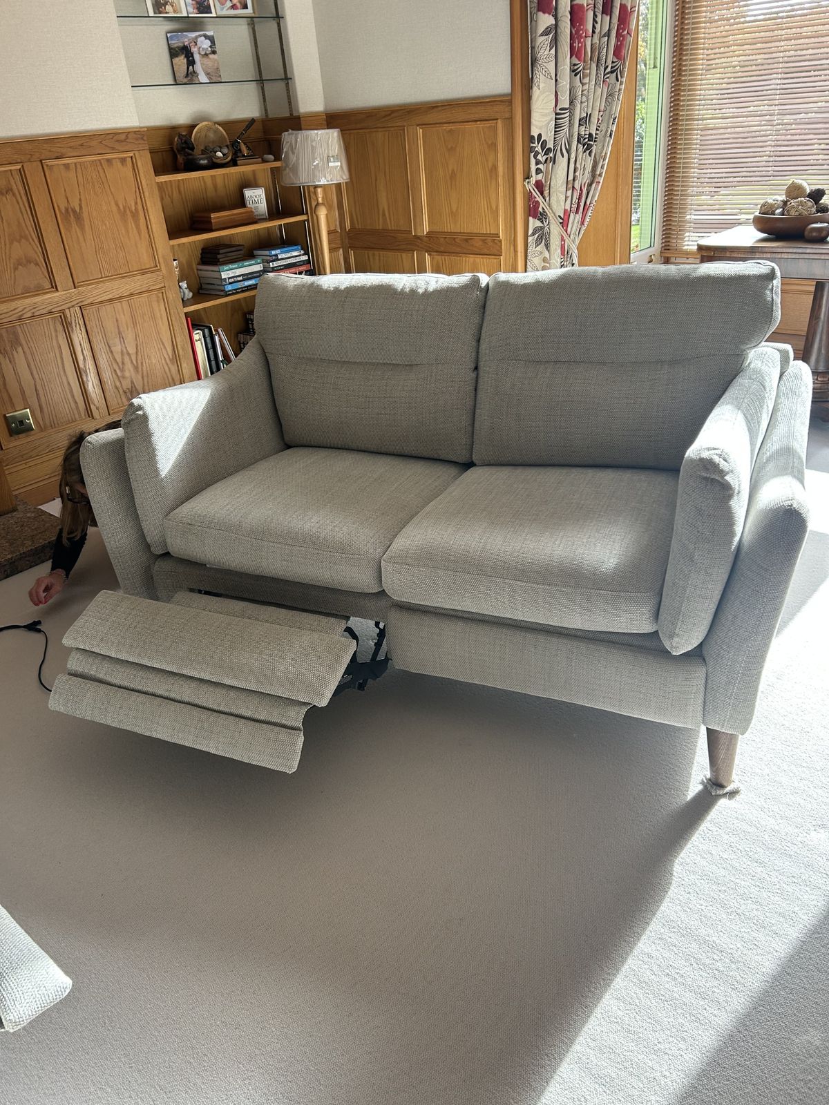 photo vinterior Calypso 2 Seater Motion Lounger,Plus Cuddler Motion Lounger, Pearl