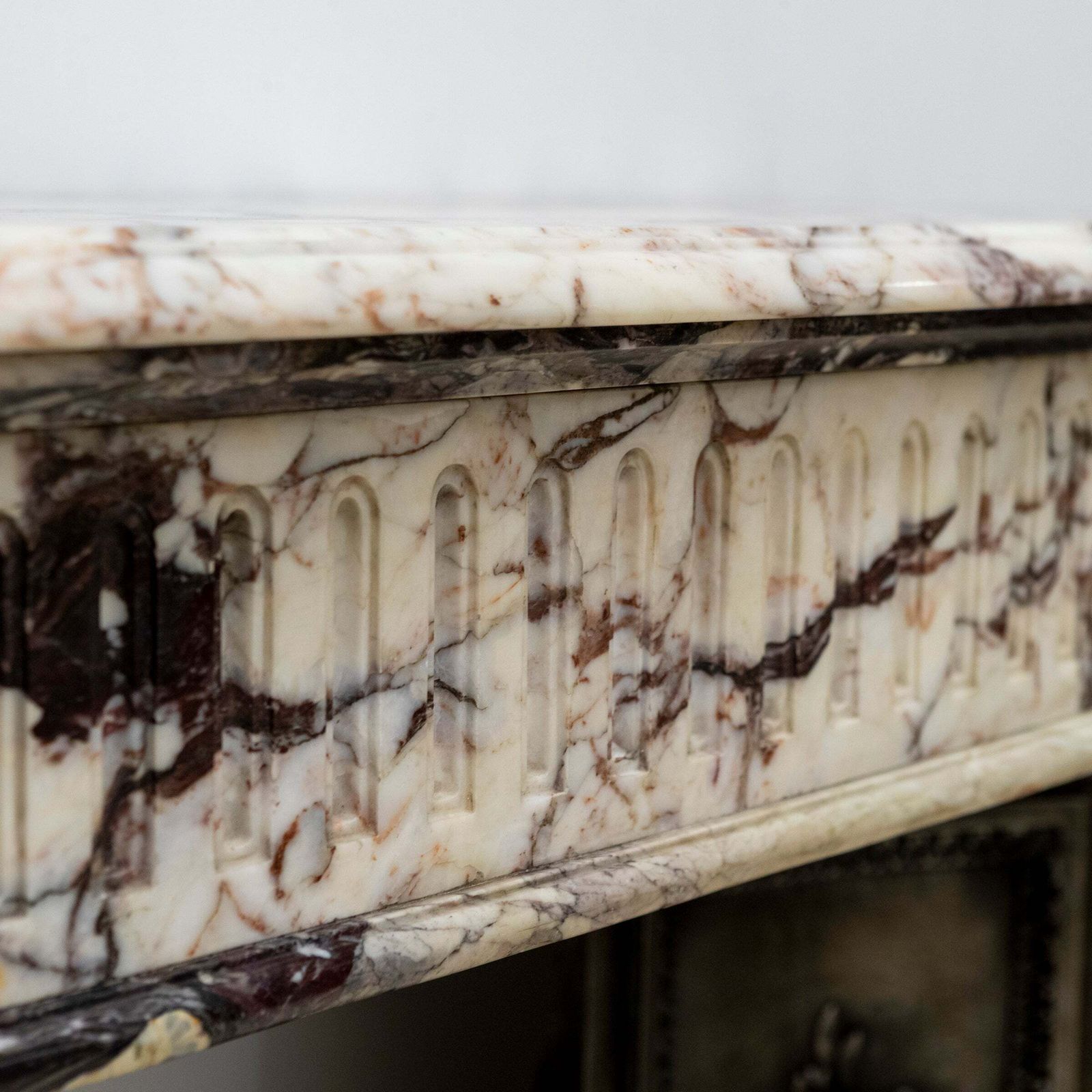 Antique 19th Century Brèche Marble Louis Style Fireplace Surround photo 14500.0