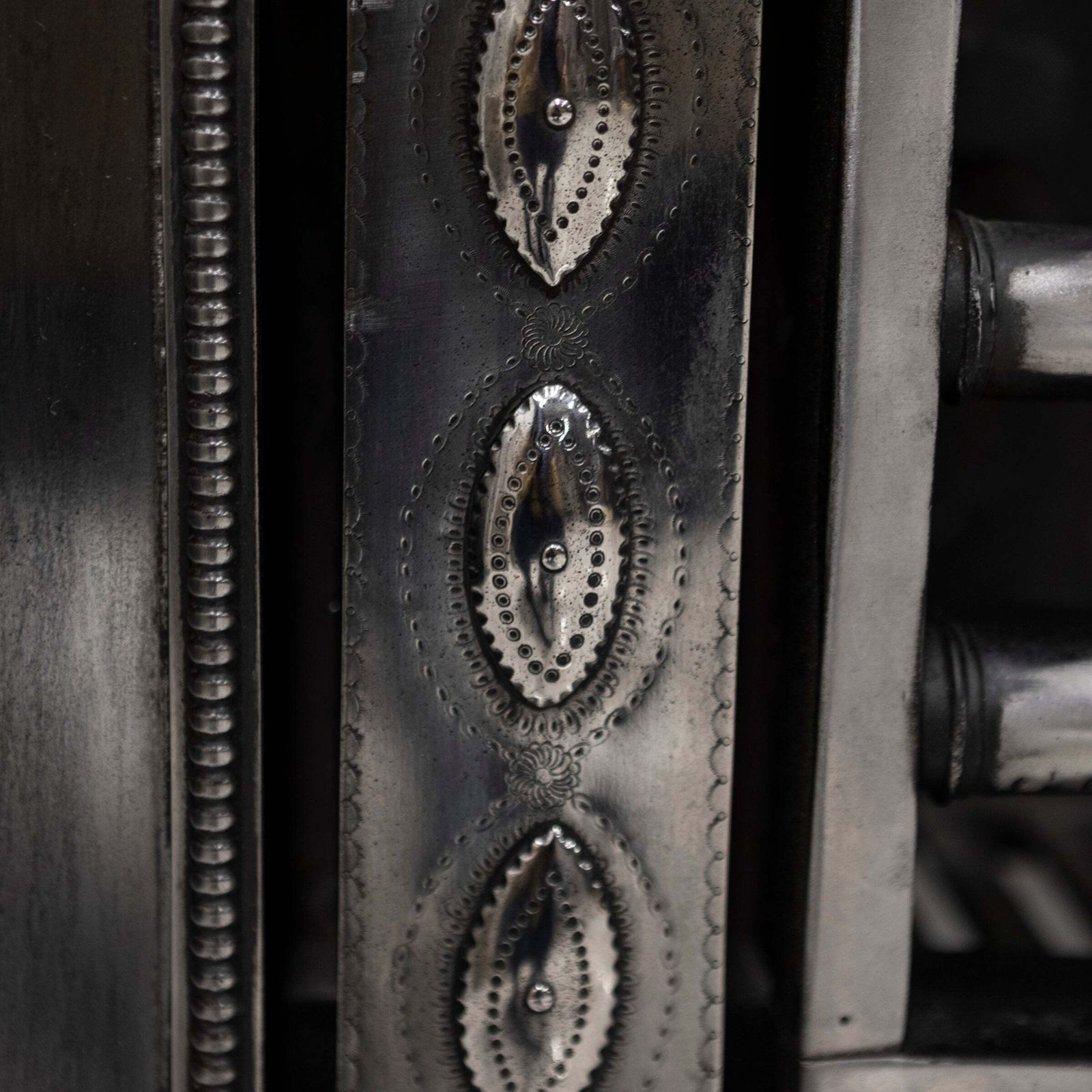 Antique Georgian Polished Steel Register Grate | Robert Adam photo for sale