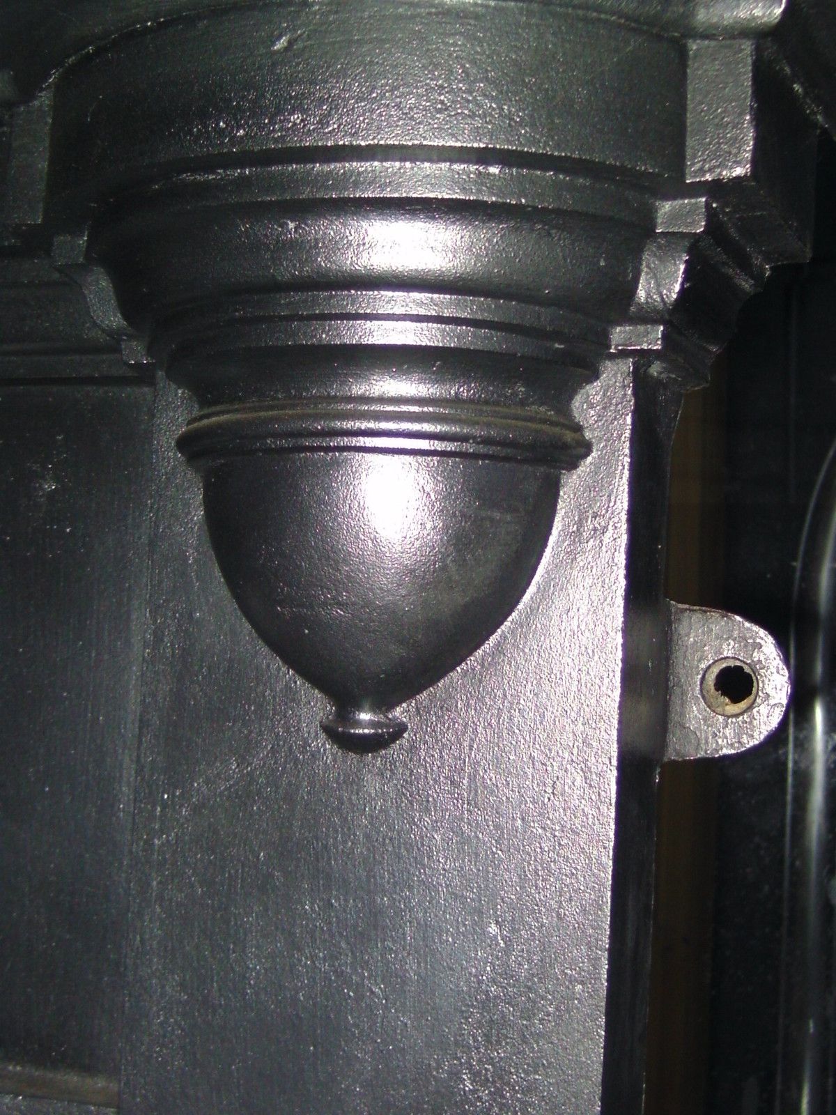 Arts And Crafts Tall Cast Iron Combination Fireplace. Fireplace Surround Antique photo vinterior