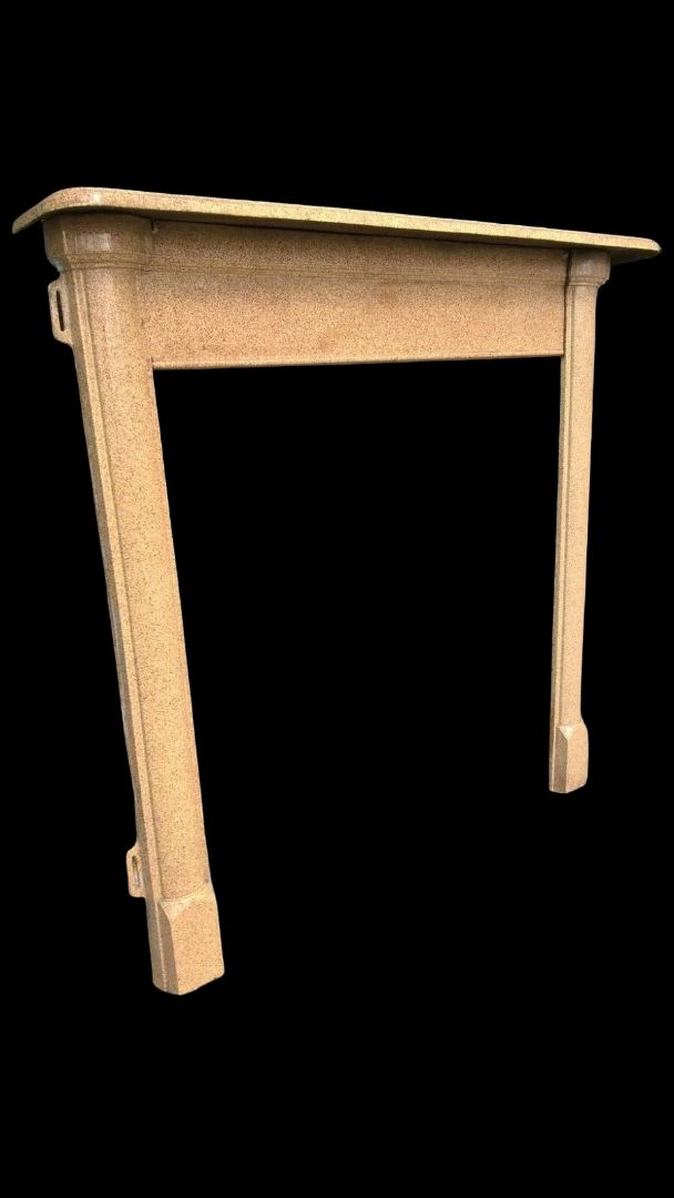 Enamelled Cast Iron Fireplace Mantel Surround Ideal For A Wood Burner Or Stove photo furniture