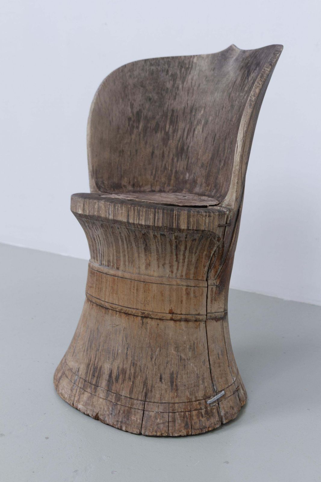 Antique Norwegian Kubbestol (Stump Chair), With Carvings, 1800s. photo for sale