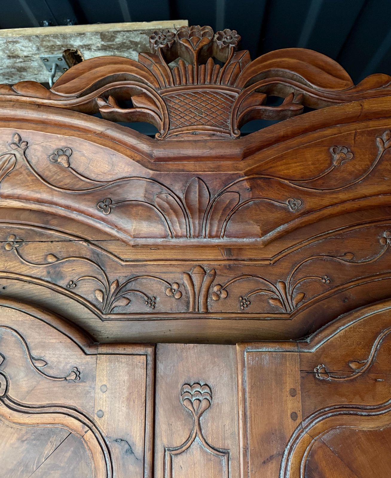 Stunning Imposing Antique French Cherrywood Armoire photo for sale