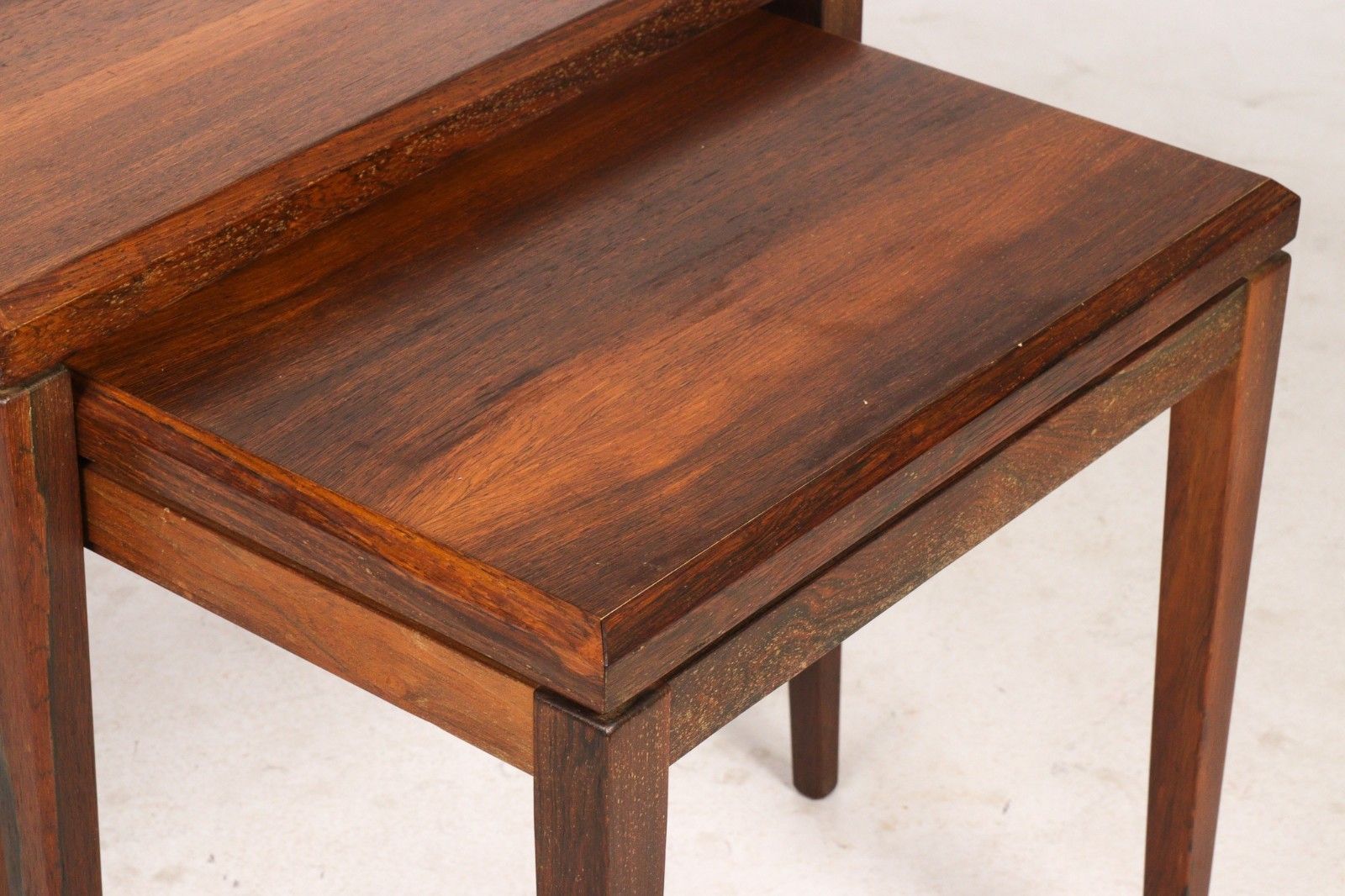 Vintage Danish  Mid Century Rosewood Johannes  Andersen Nesting Tables 1960,S photo vinterior