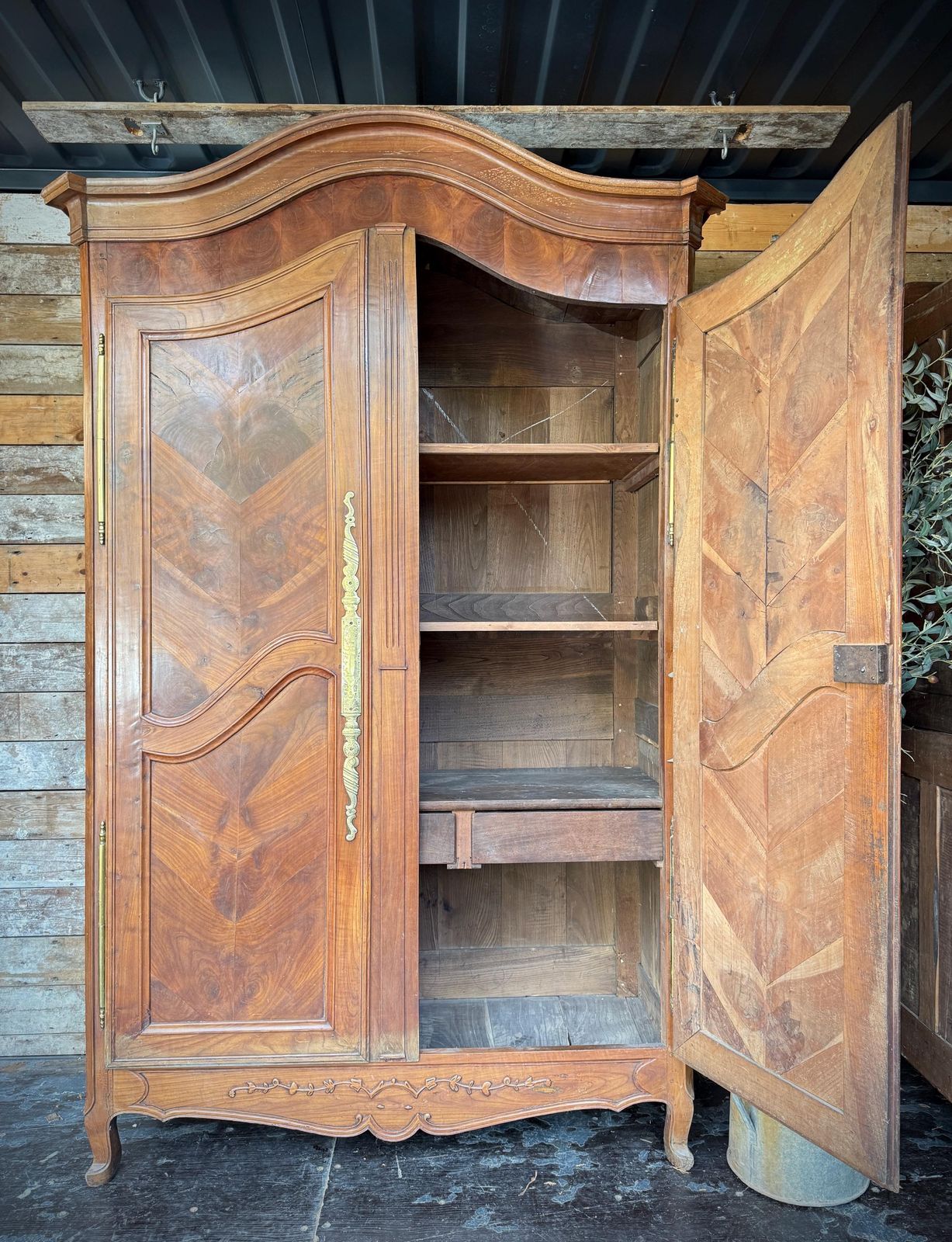 photo for sale Imposing Antique French Cherrywood Armoire