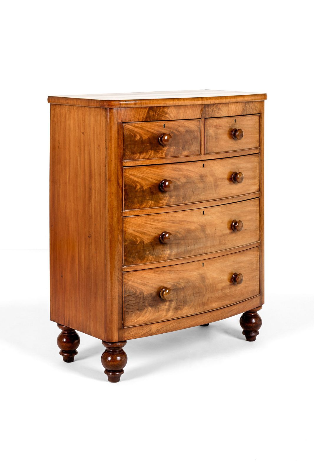 Victorian Bow Fronted Chest Of Drawers photo furniture