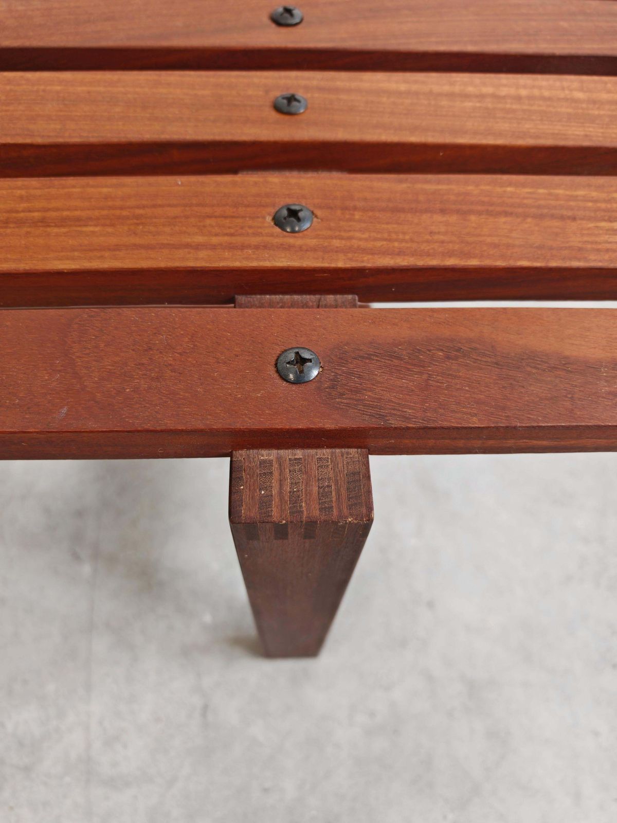 Mid Century Modern Bench In Solid Teak, Denmark 1960s photo 1000.0