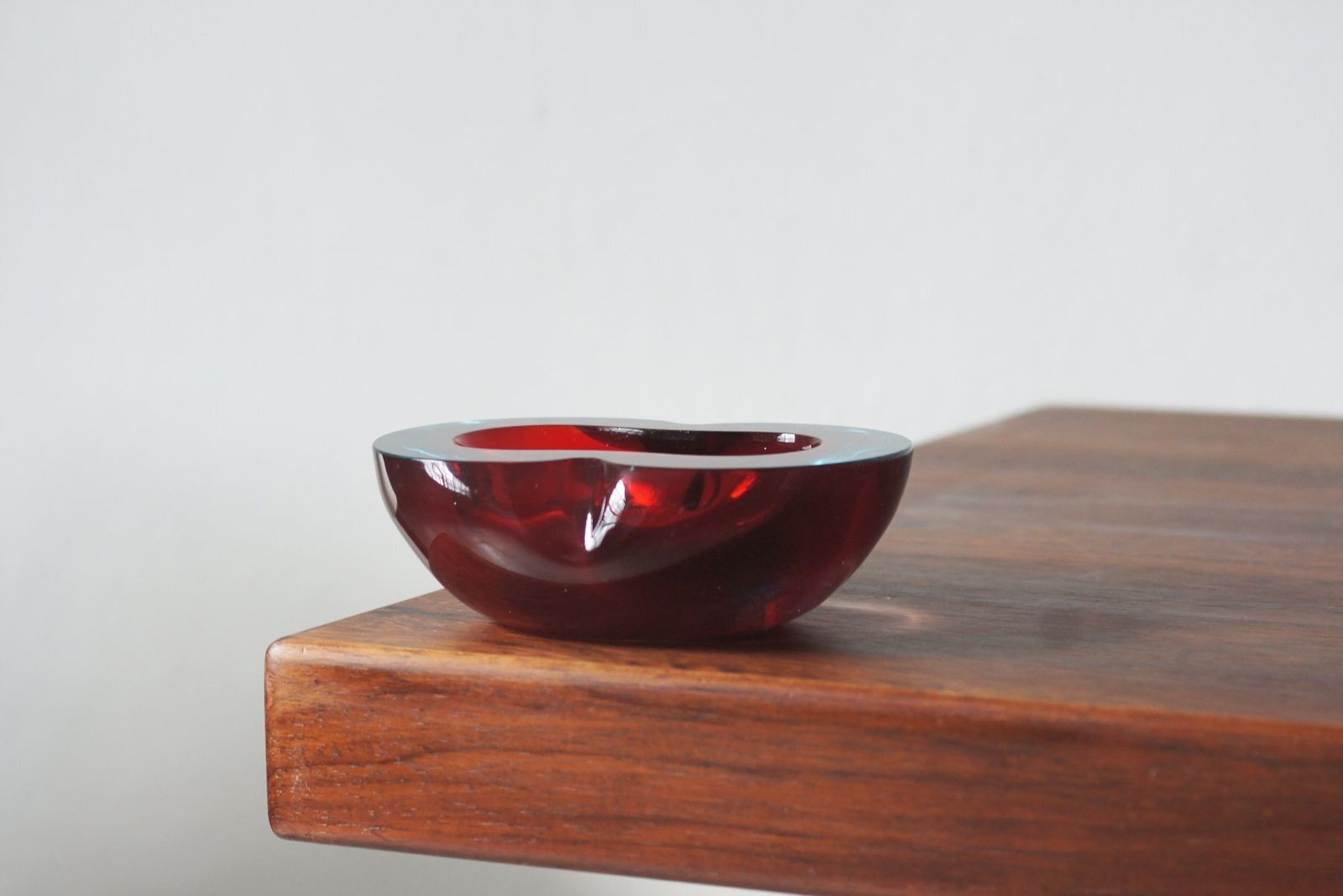 Vintage Italian Sommerso Murano Glass Ashtray, 1970s photo furniture