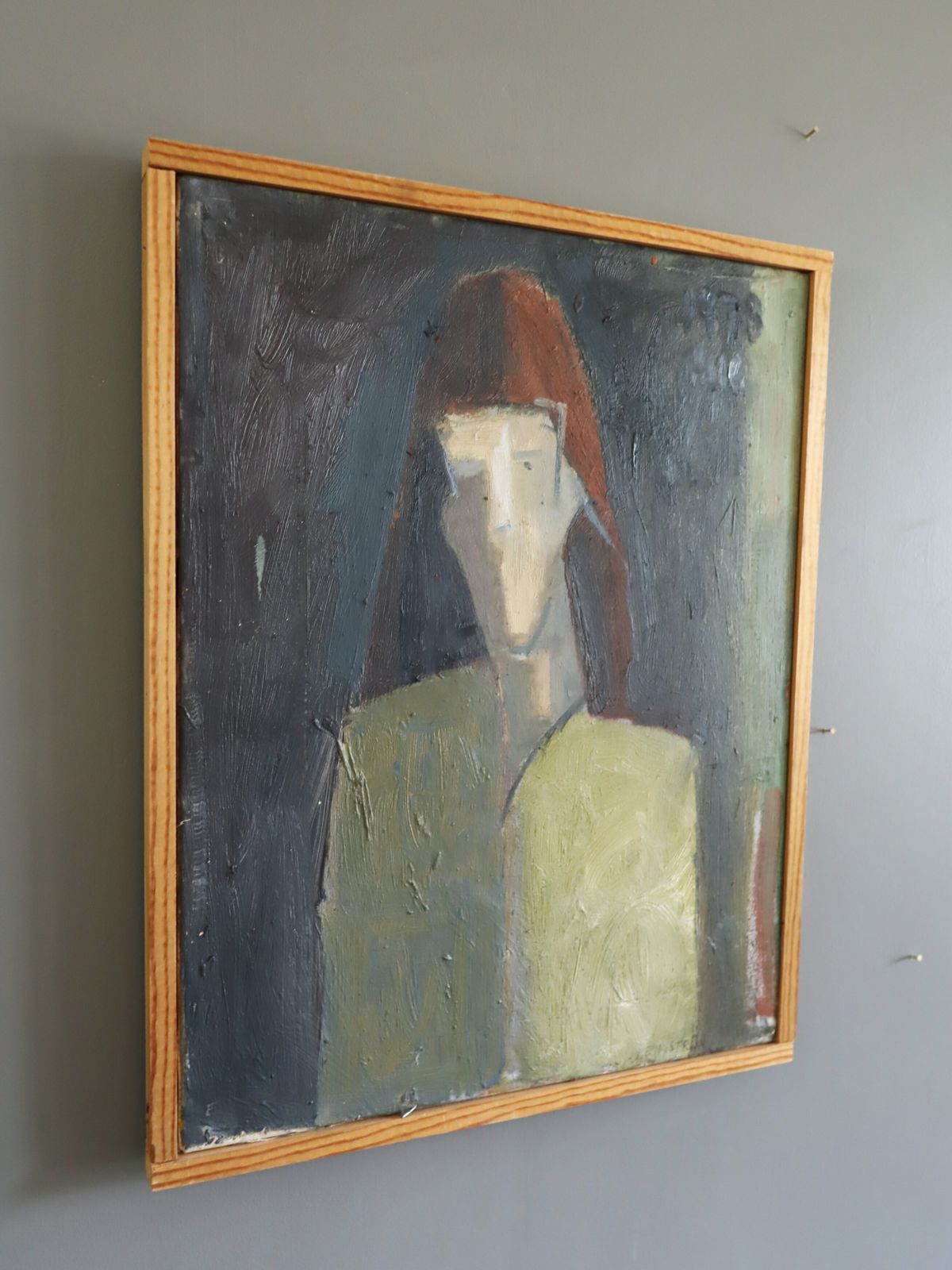 Maris Oil Painting, 1970s, Modernist photo 611.0