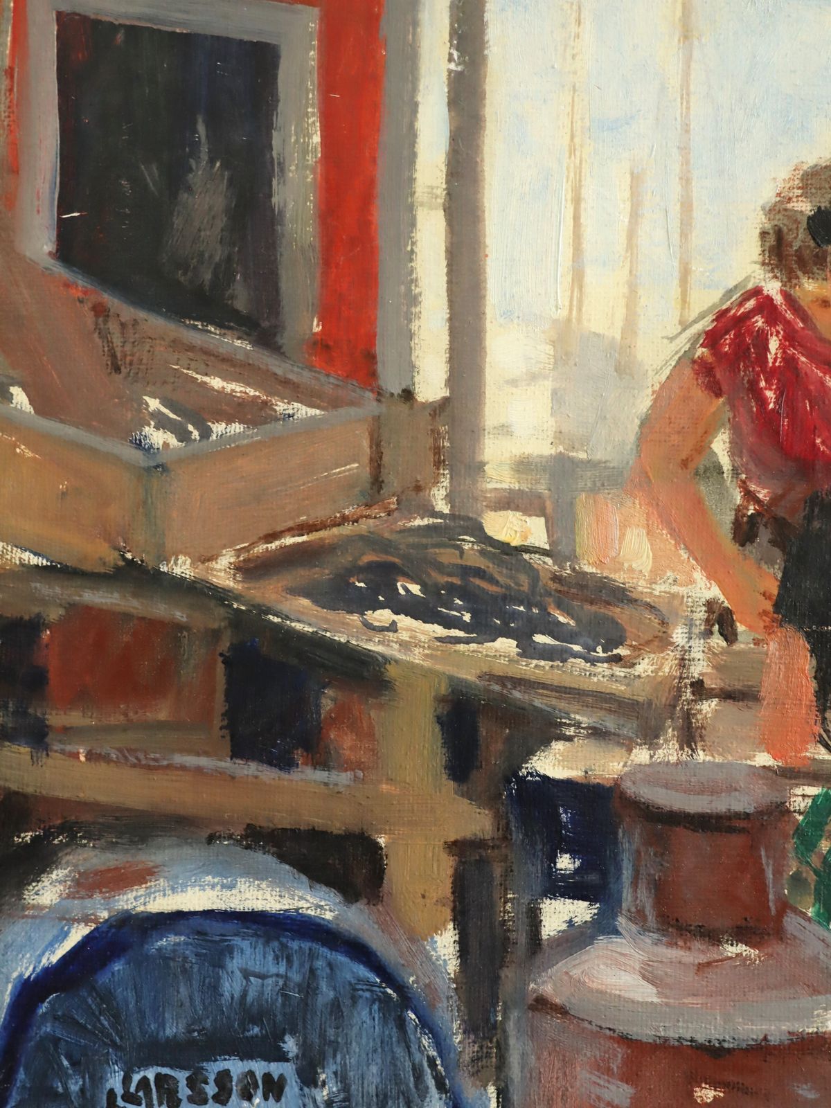 photo furniture At The Market Oil Painting
