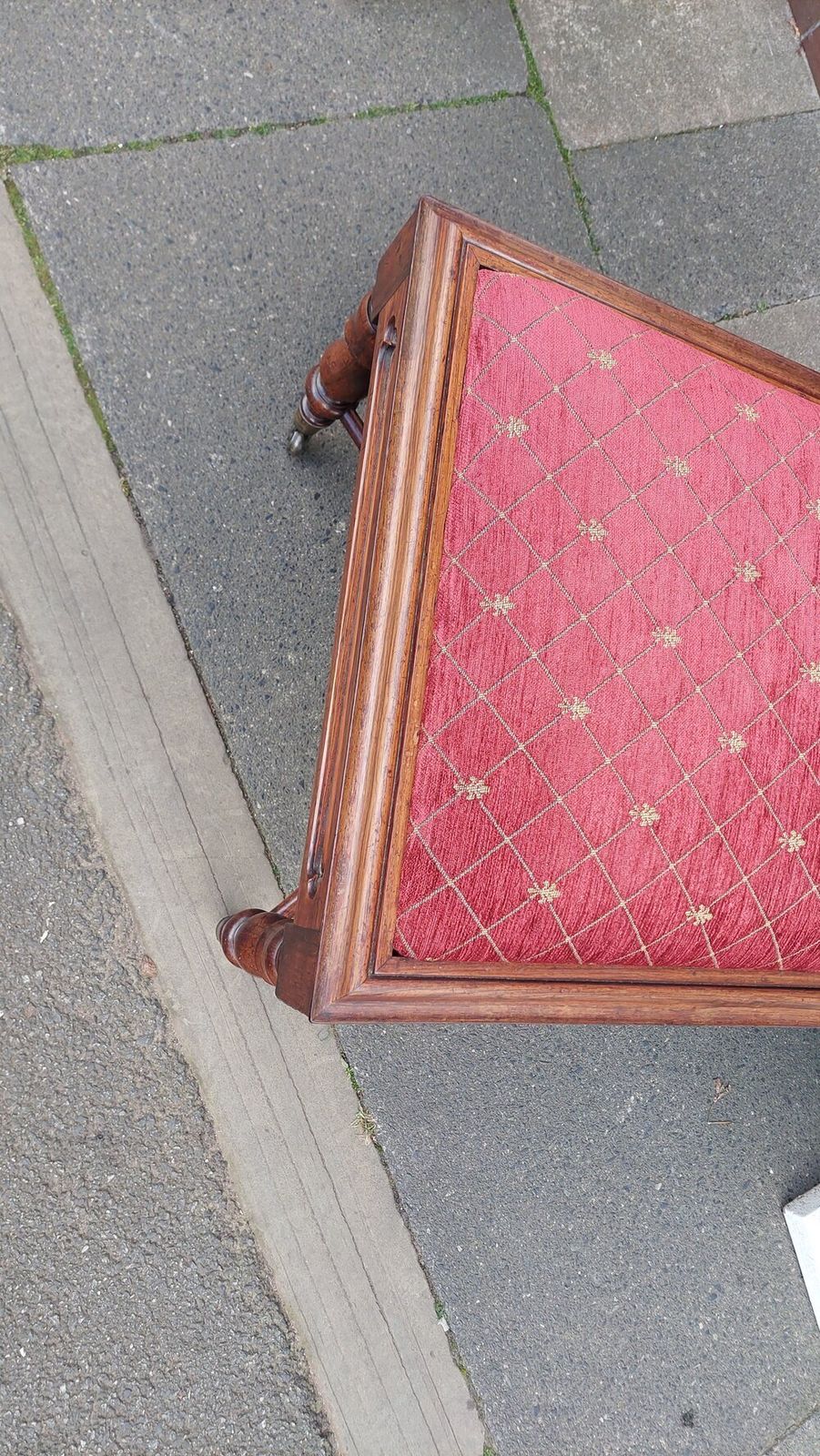 Early Gothic Revival Solid Rosewood Nursing Chair photo for sale