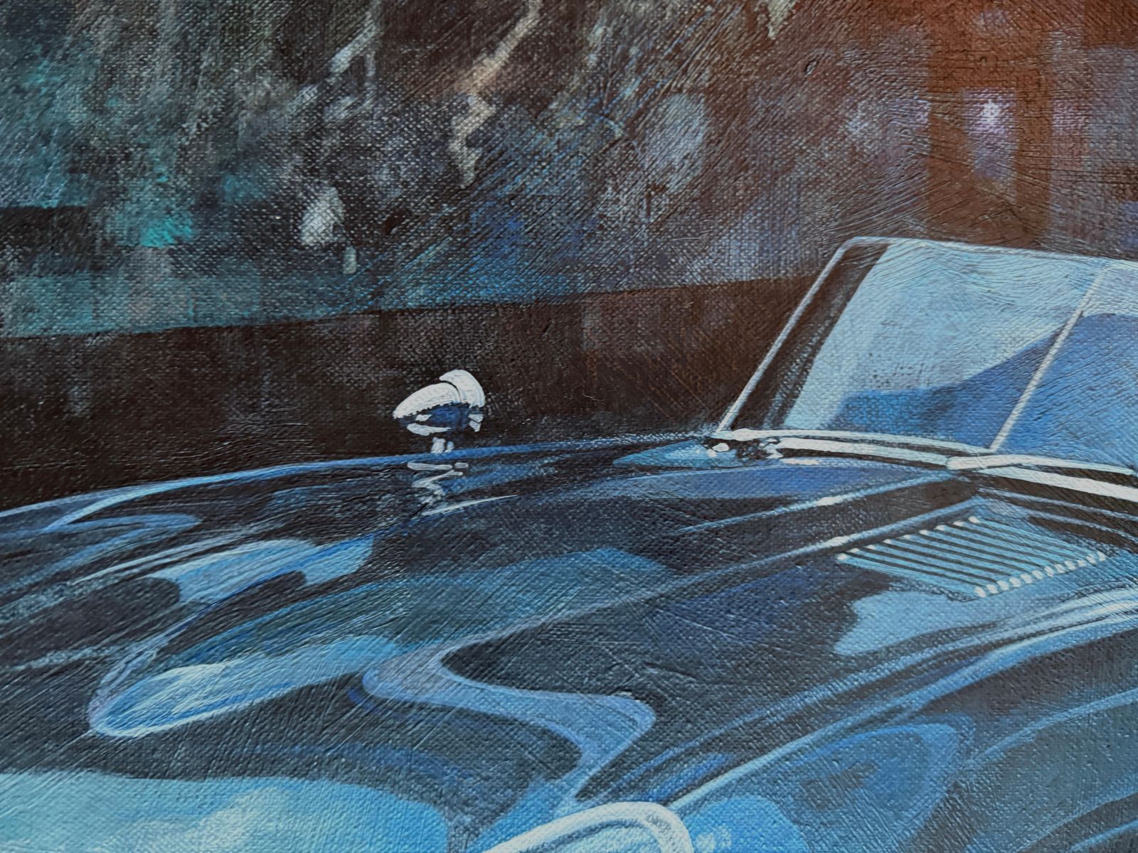 Juan Carlos Ferrigno Jaguar E Type Roadster (Series 1) Oil On Canvas C.2010 photo vinterior