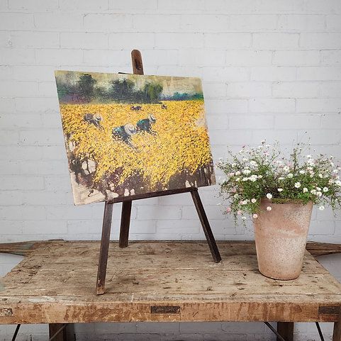 Tippawan Prayat  Field Oil On Board photo furniture