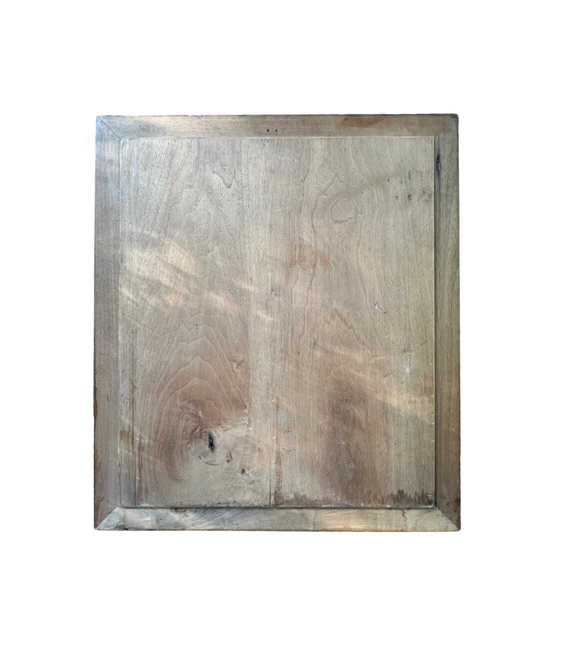 photo for sale French Wood Relief Sculpture Signed Remy French Carved Walnut Panel Artist At Work 1950s–1960s Architectural Art