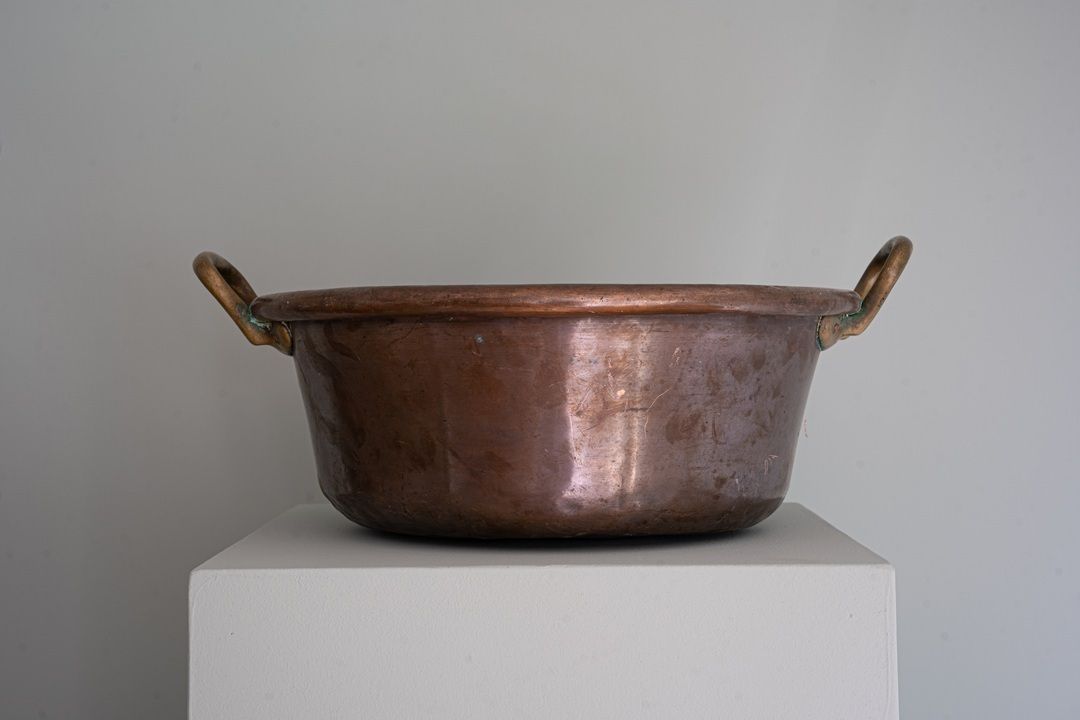 Antique Copper Pot Planter photo 475.0