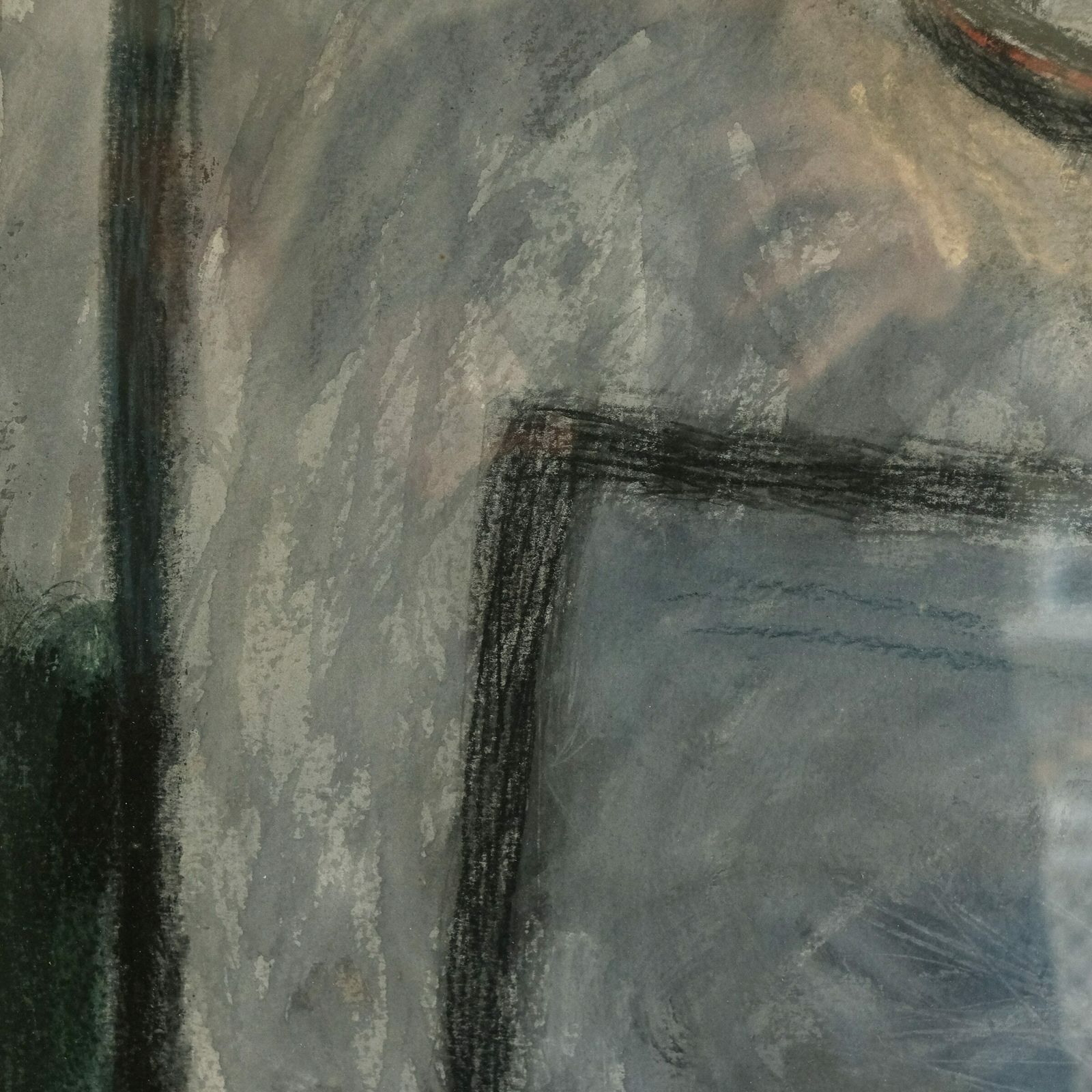 Boat With Pontoon Mixed Media On Paper Carol Ann Sutherland Dated ’93 photo for sale