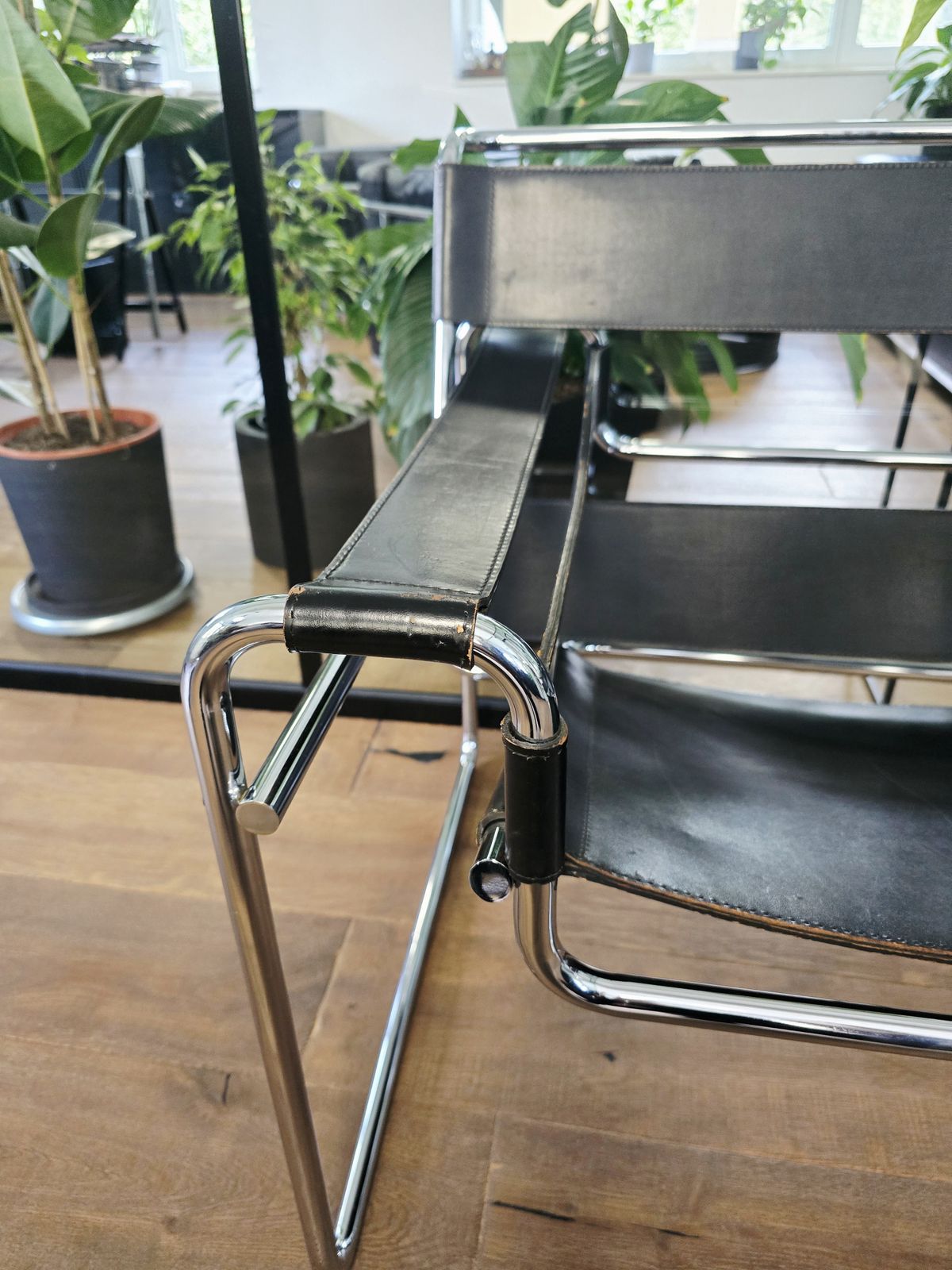 Furniture 60s Wassily Chair By Marcel Breuer For Gavina (Original) photo