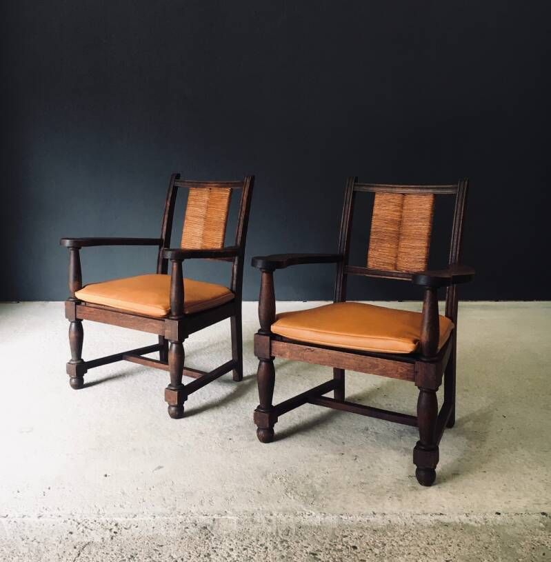 Mid Century Modernist Arm Chair Set By Francis Jourdain, France 1940's photo furniture