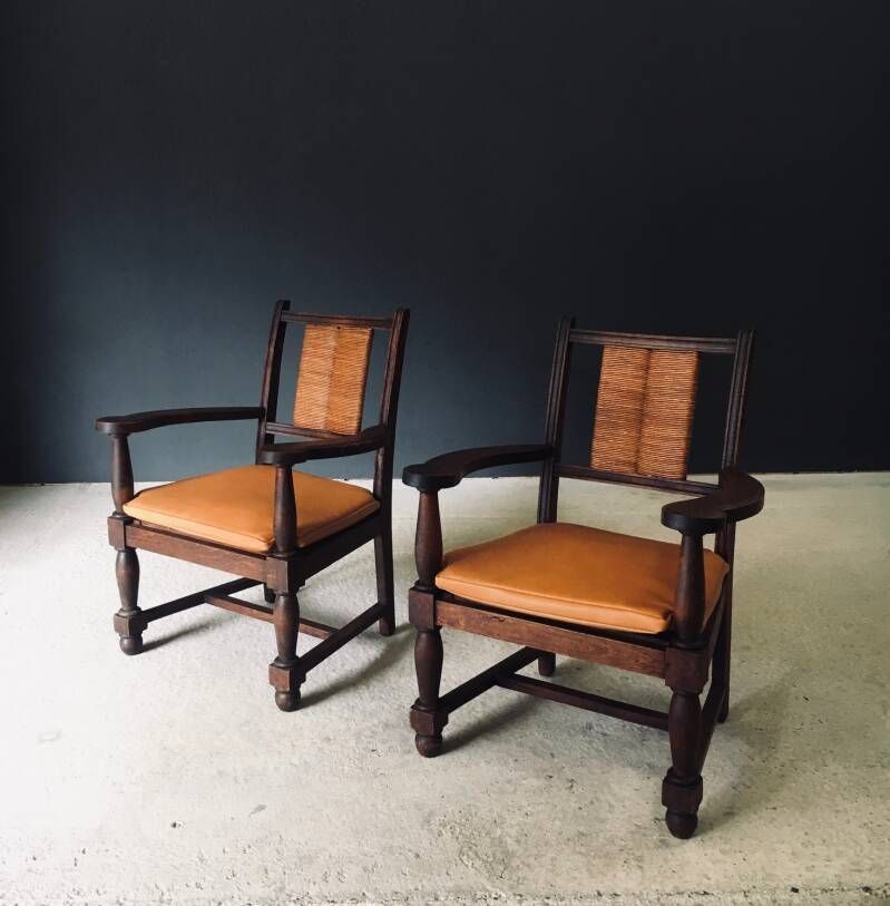 Mid Century Modernist Arm Chair Set By Francis Jourdain, France 1940's photo Furniture