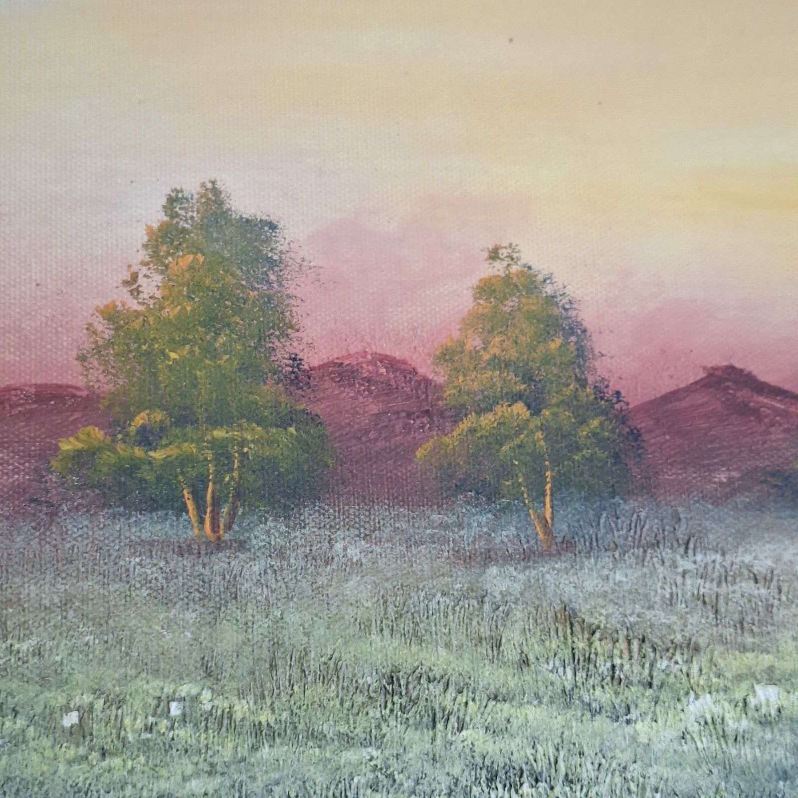 Original Oil Painting Charles Redmond Benolt Poppy Field Large Contemporary Art photo Art